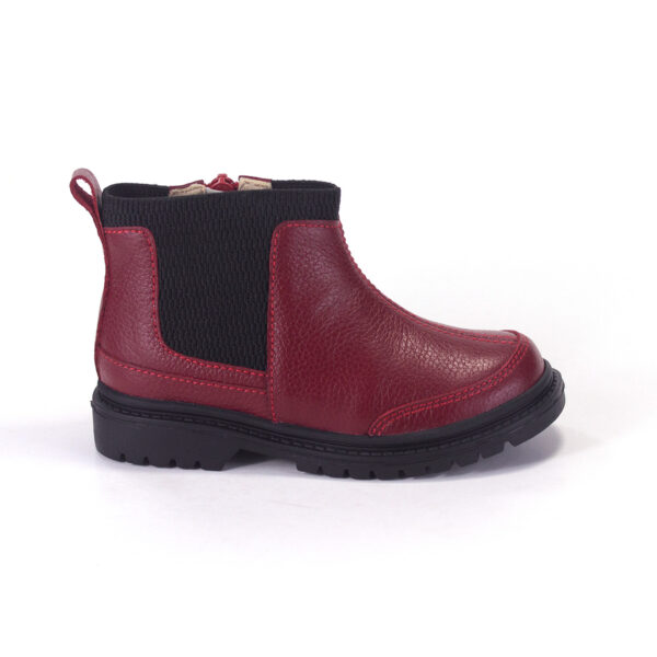 Botín para Niñas BMY-205 Rojo Oscuro