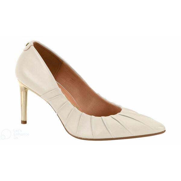 Estileto para Mujer de Cuero Napa Elástico Blanco Off 1344.217.18462