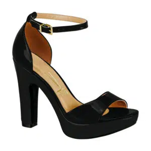 Sandalia de Vestir para Mujer de Charol Negro 6292.217.13488