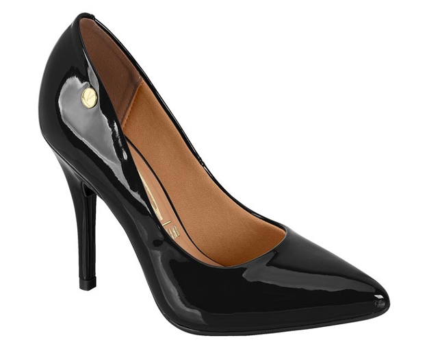 VIZZANO 1184.1101 -ESTILETO FEMININO 13488 - VERNIZ PREMIUM - 15745 - NEGRO 01