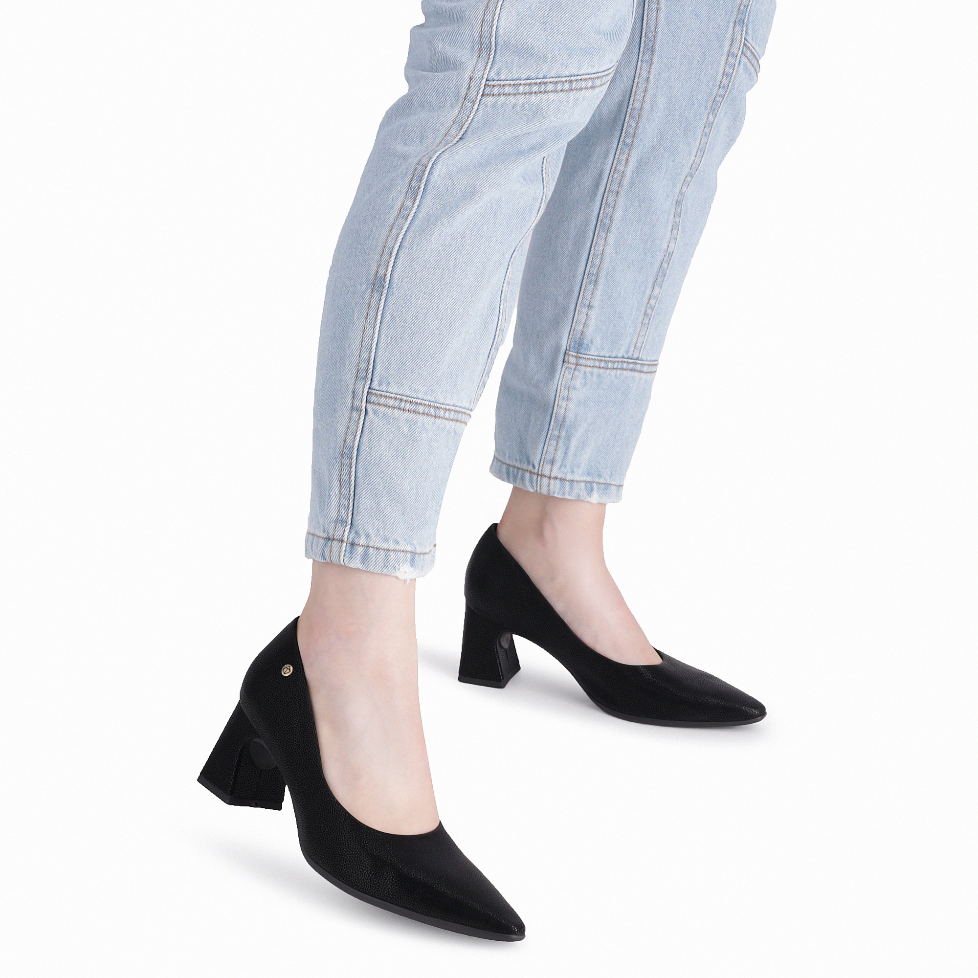 PICCADILLY -764023 ESTILETO -STRETCH SOFT STAR NEGRO MATE - Imagen 5